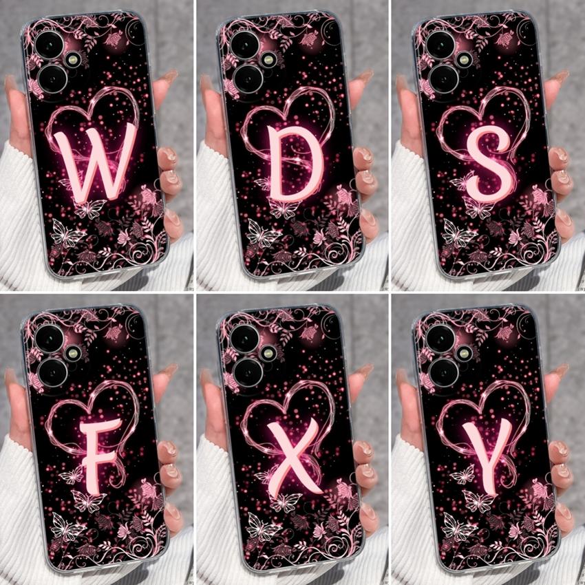 Fashion Letter Butterfly Pattern Phone Case For Honor 400 300 200 Pro Lite Smart 50S 30S 20S 20i 10i Soft Clear Back Cover For Honor Cellphone Casing