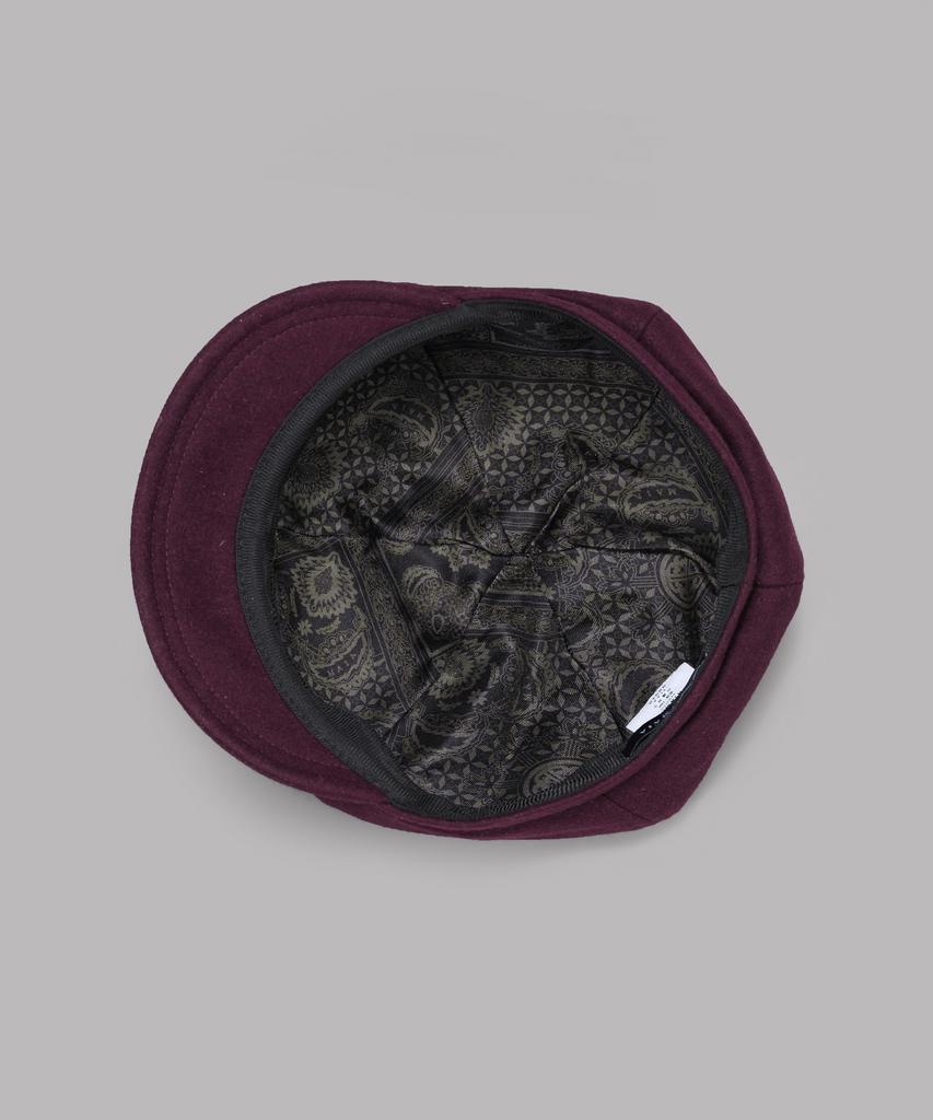Maia Wool Baker'S Hat - Wine