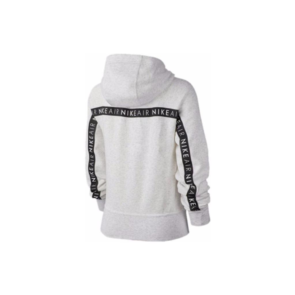 Nike Air Letter Hoodie Women Hoodies Gray BV5133-051