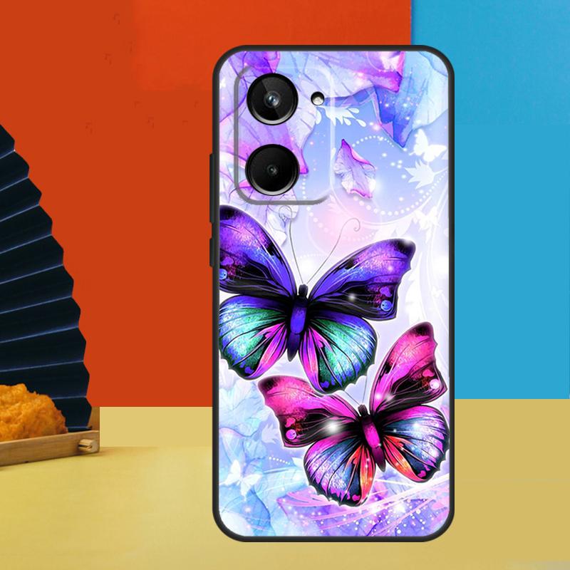 Cute Butterfly For Realme 15 Pro 10 11 12 13 14 Pro Plus GT6 GT7 C51 C53 C55 C61 C63 C65 C67 C71 C75 Case