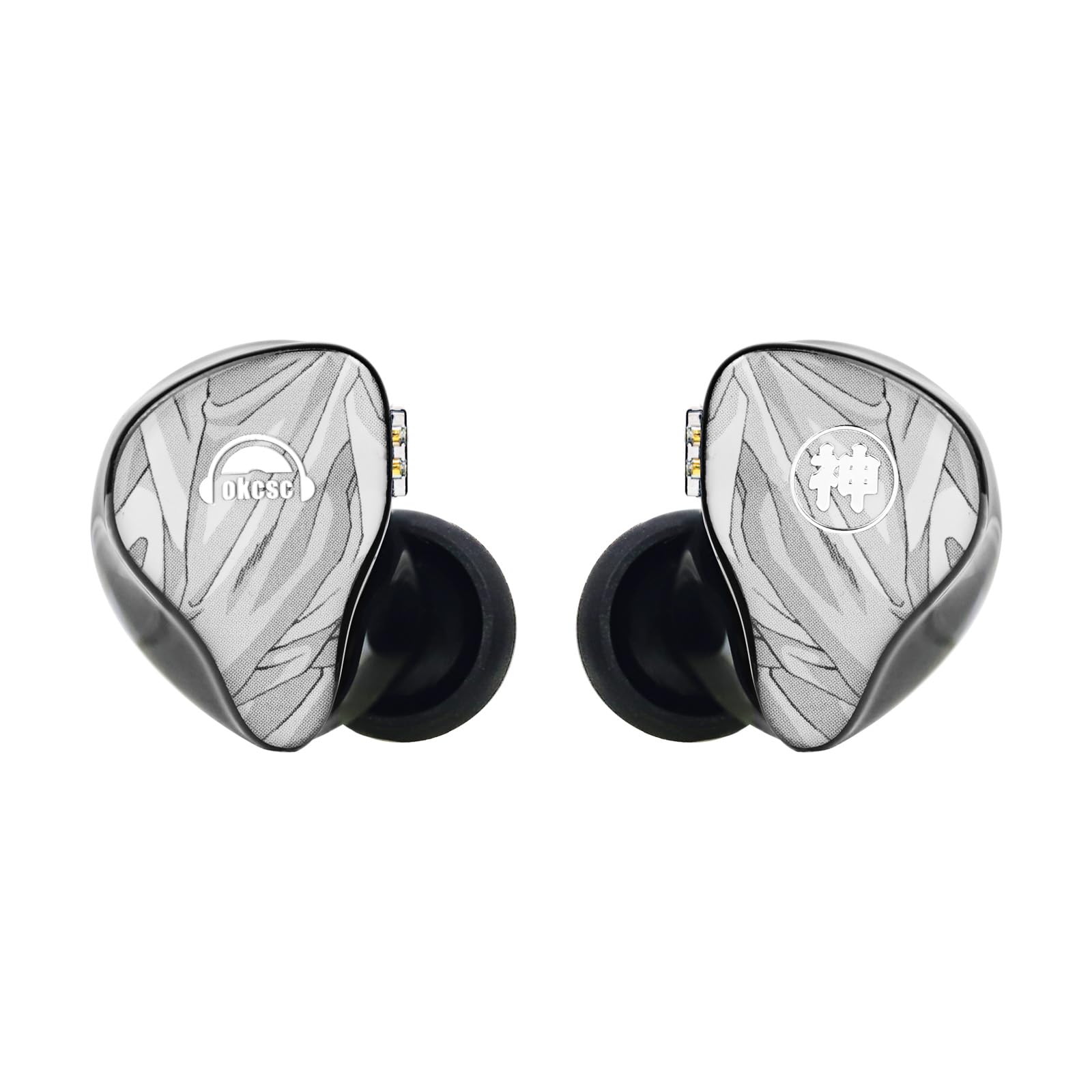 

okcsc ELONGZ Wired Dynamic Deep Detachable High Sound Gaming In-Ear Earphones, 0.78mm 2-Pin Driver, Bass, 3.5mm Cable, Isolation, Earphones,