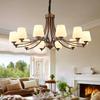 American Retro Iron Art Chandelier for Living Room, Bedroom, Dining Room - Modern & Country Style