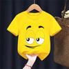 Summer Innovative Chocolate Bean Childrens Printed Tshirt Fun 100 Cotton Casual and Fashionable