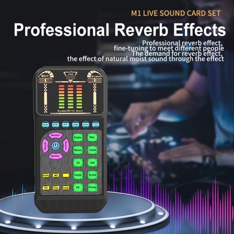 High Fidelitys Audios Interfaces Sound Card For Podcasting Music Production Multiple Device Support ABS Design