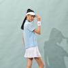 Lining Sponsorship Series Solid Color Casual Breathable Short Sleeve Polo Shirt Women Polo Shirts Ink-Blue APLS228-1