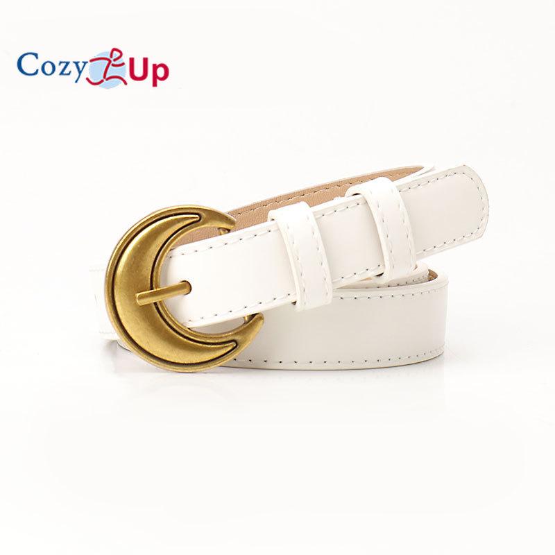 

Женский кожаный ремень для джинсов, брюк, золотая пряжка, женский повседневный ремень для платья 103x2.4cm белый