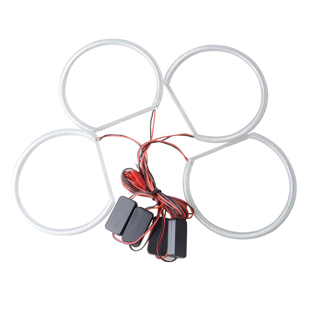 

131 мм автомобильные ангельские глазки Halo кольцо дневные ходовые огни DRL ксеноновые светодиодные, пригодные для BMW E46 седан универсал 1998-2001 E36 E38 E39 комплект Angel Eyes DRL