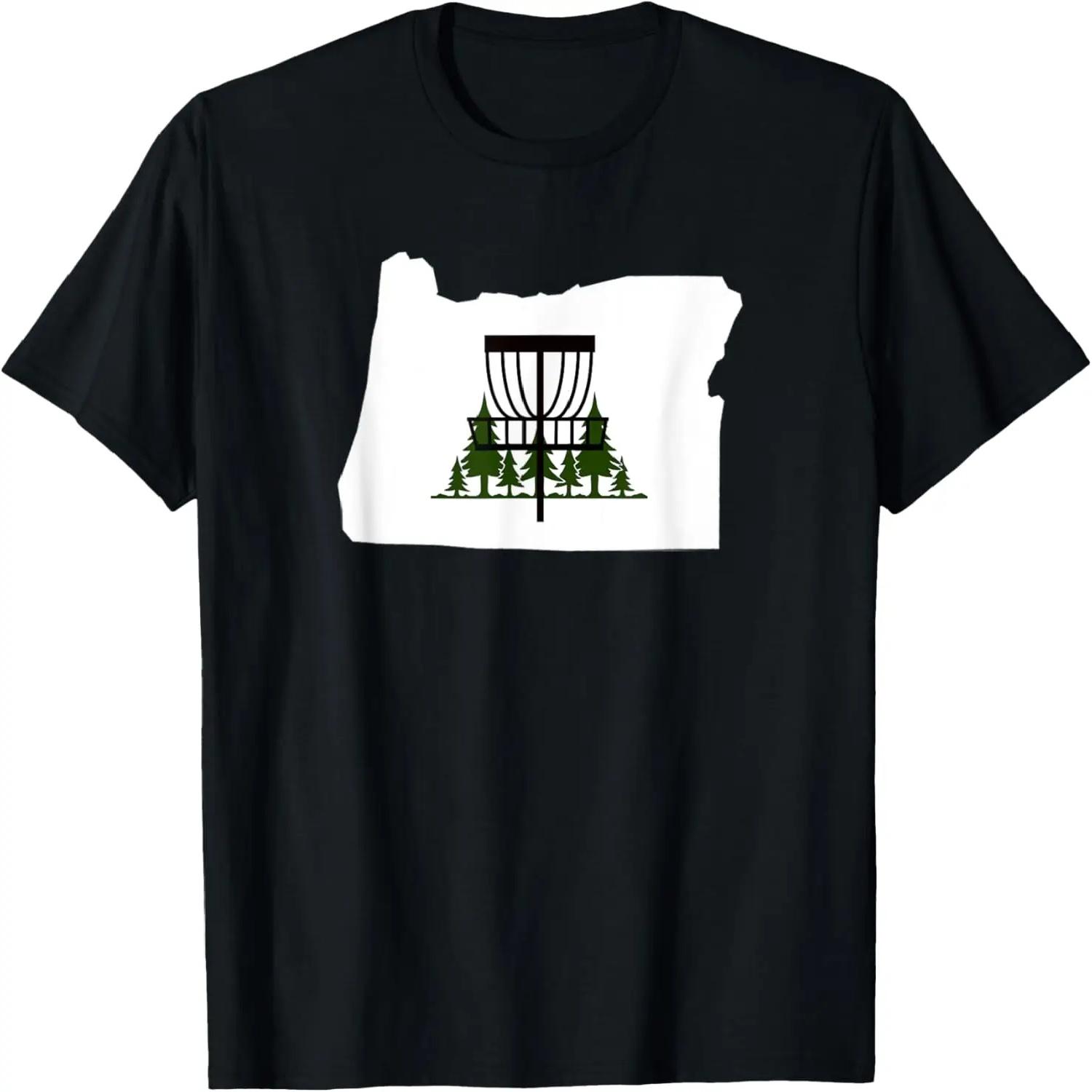 Oregon Silhouette Disc Golf T-Shirt S чёрный