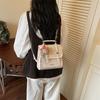 Schoolbag Premium Plaid Niche Women's Backpack 1011 New Commuter Versatile Backpack Mini Small School Bag Crossbody Bag