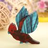 Blucome Handmade Acrylic Parrot Bird Shape Brooches For Women High Quality Animals Brooch Lapel Pin Sweater Bag Suit Accessories