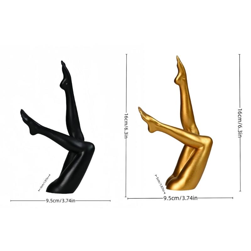 Modern Art Abstract Female Leg Sculpture Elegant Home Office Decors Resin Statue For Living Room Coffeehouse Ornament