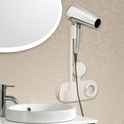 Hands Free Hair Dryer Stand ,Wall Mounted Blower Holder Sturdy Adjustable for Household Pet