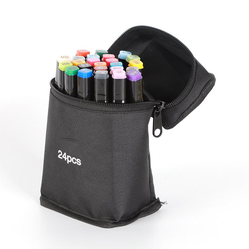 24-168Colors Dual Tip Art Markers Set, Alcohol Markers for Adult Students, Professional Sketch Pens for Drawing/Sketching/Manga
