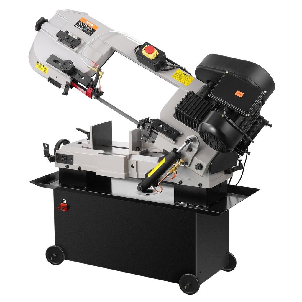 Metal Horizontal Band Saw 1.1 KW, 7 X 12 In Cutting Capacity 4 Speeds Variable Speed Bandsaw 220V Horizontal & Vertical Cutting for Multiple Metal