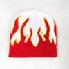 Knit Outdoor Cap With Flame Pattern And Acrylic Material For Streetwear Fall