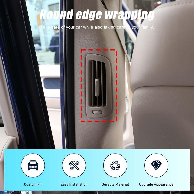 2x Real Carbon Fiber Car B-pillar Air Outlet Decorative Frame Cover Suitable for Mercedes-Benz G-Class W463 W464 W465 -2025