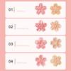 5 Stück/Set Sakura Blume Ausstechform Stempel Keks Ausstecher Kirschblüte DIY Fondant Kuchen Dekor Blumige Form Küchen Backwerkzeuge