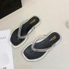 New Flip-flops Women's Thick-soled Outer Wear Korean Version Summer Wear-resistant Non-slip Sandals Pinch the Beach