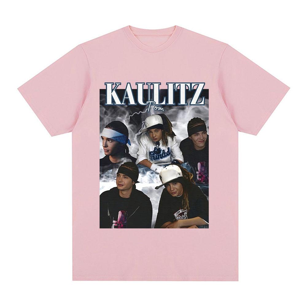 Rock Band Tokio Hotel Tom Kaulitz Grafisk T-shirt Unisex Tøj Hip Hop Punk Gotisk T-shirt Bomuld Oversized Kortærmet T-shirts