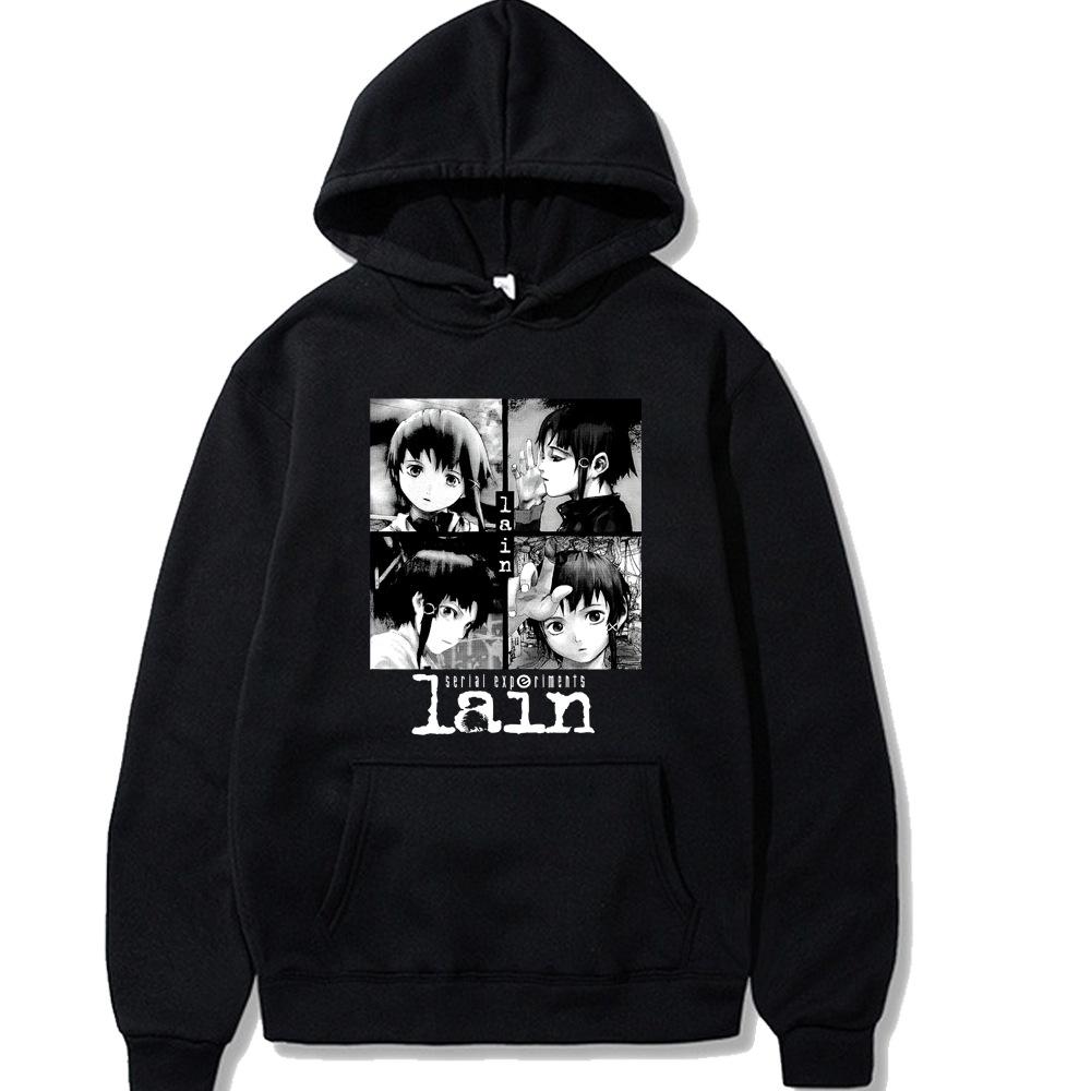 Serial Experiments Lain Iwakura Autumn New Men's Hoodie Sweatshirt Men Womnen Fashion Brand Design Pullover Men's Hoodies Fleece