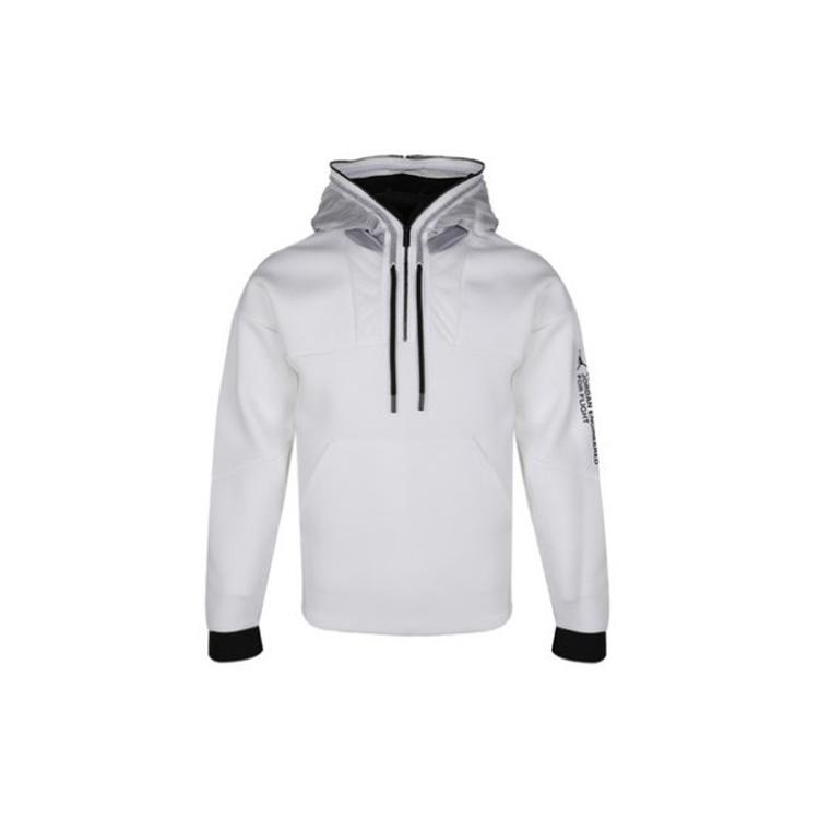 Jordan Sweatshirts Men s White Hooded Moderate Regular AT9780-100 S