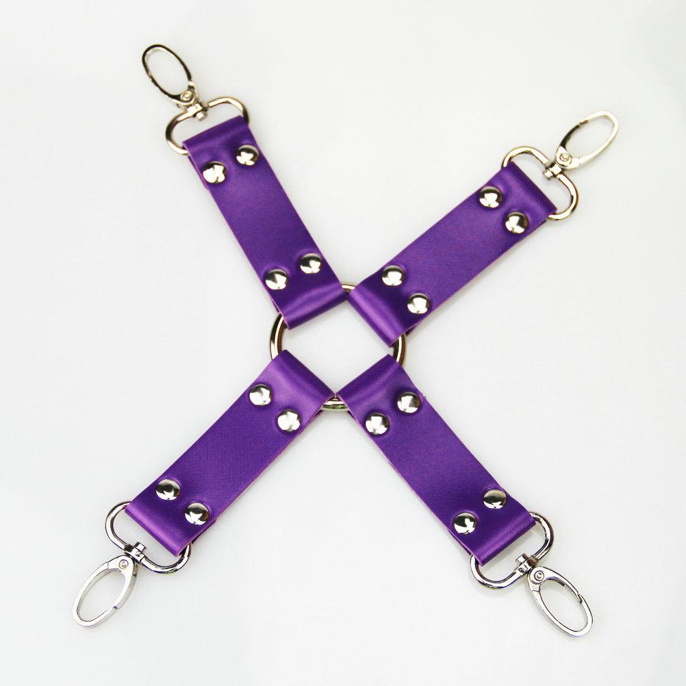 Sex Toys leather cross buckle tied shackles sex products,Handcuffs,leg irons, sex toys for couples handcuffs Hogtie,