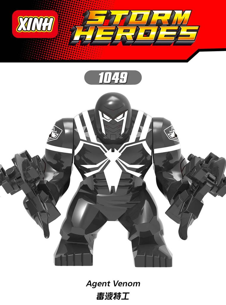 Marvel superhero building blocks, Spider Man, Venom, action characters, toys, anime characters, assembled dolls, birthday gifts