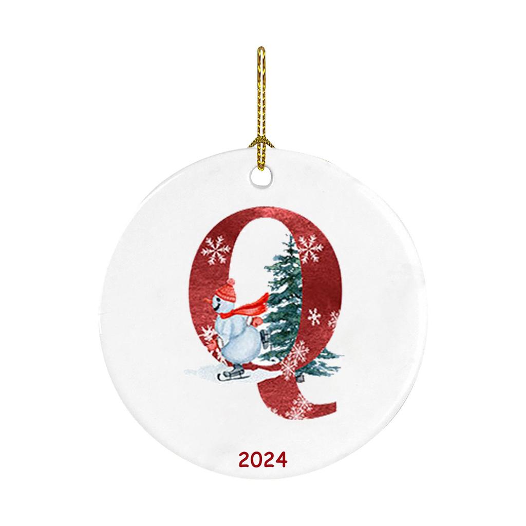 26 dopisů Santa vánoční přívěsek Akrylový přívěsek na auto vánoční ozdoba