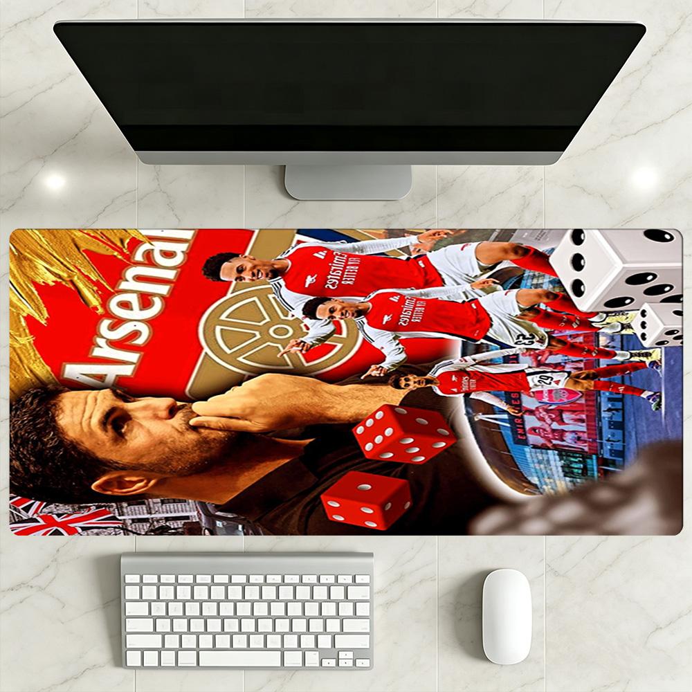 Arsenal Football Player Large Mouse Pad Desk Mat Computer Desk Mat Non-Slip Rubber Base Perfect for Office Desktop Supplies School Home