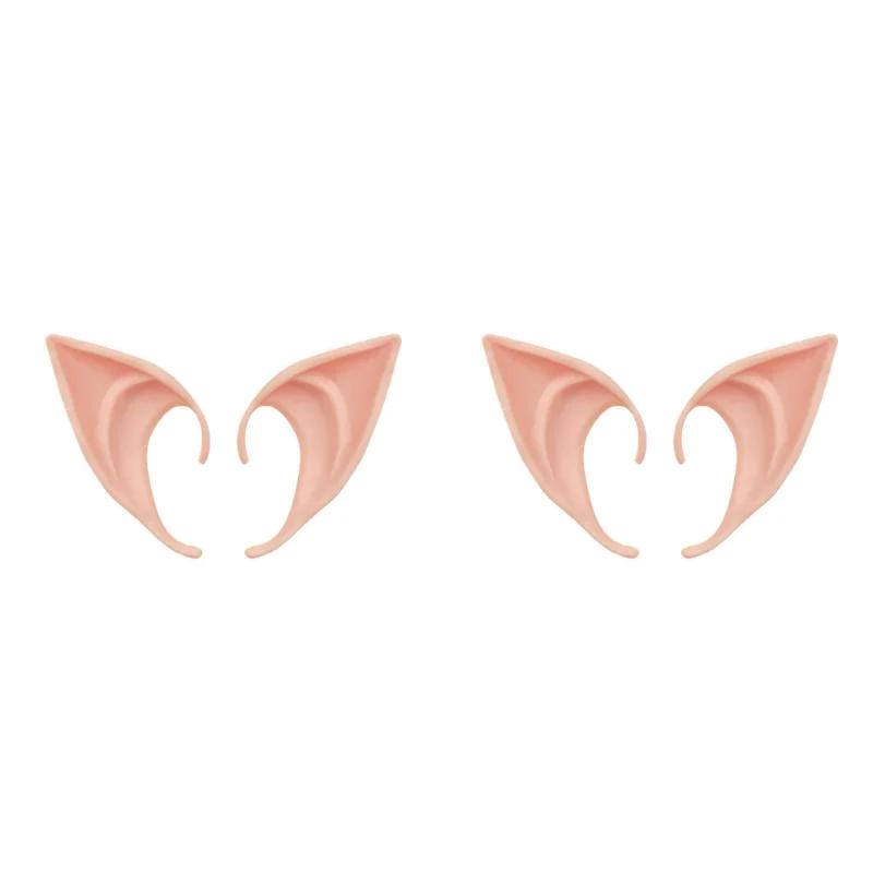 5-1 Pairs Angel Elf Latex Ears Fairy Cosplay Costume Accessories Halloween Decor Kid Toy Costume Halloween Adult Kids Party Toys