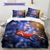 Football Ronaldo Pattern Bedding Home Decoration Birthday Gift (1 * duvet cover + 2 * pillowcase, without core)