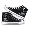 Mens Shoes Anime Jujutsu Kaisen Cosplay Casual Graffiti High-Top Canvas Shoes Cartoon Printed Hip Hop Student Shoes