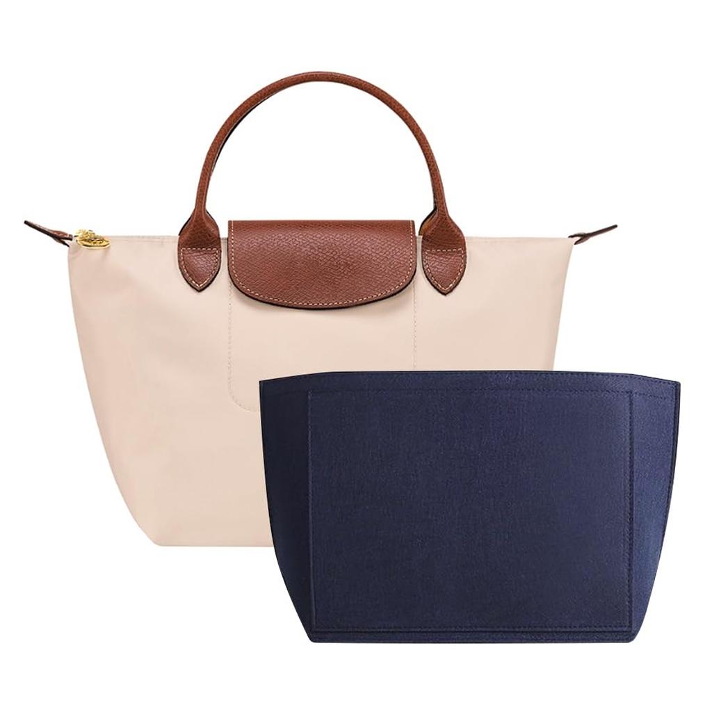 Bolsa de inserción de fieltro para bolso, bolsa con forro, bolsa de maquillaje de tela de fieltro, soporte de viaje, organizador de bolso portátil