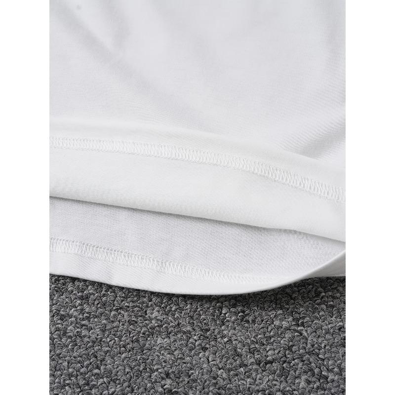 European Size Women'S Casual Short-Sleeve T-Shirt - Rose Floral Print, Made of / Blend, Lightweight Summer Top, Machine Washable Regular Fit White Tee