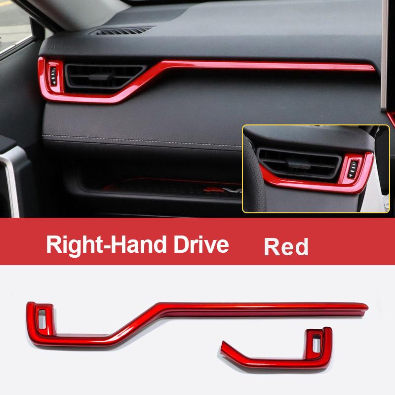 For Toyota RAV4 XA50      2024 Hybrid Car Central Control Dashboard Air Outlet Vent Strip Trim Cover Sticker