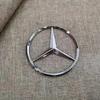 Naklejka Samochodowa 2025 Gorąca Nowość 2025 Dla Mercedes Benz 90mm ABS Chrom Czarny Logo Godło Mercedes Tylna Gwiazda Odznaka Dla Mercedes Benz W20