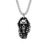 Double Sword Pirate Titanium Steel Pendant Vintage Halloween Skull Ghost Head Anchor Stainless Steel Necklace