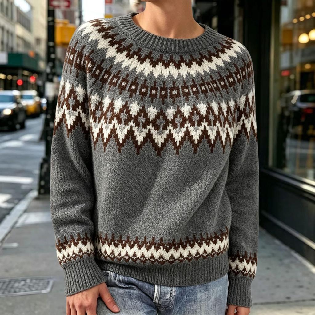 Women's Neck Sweater - Soft Oversized Knit Pullover Top for Casual Everyday Wear