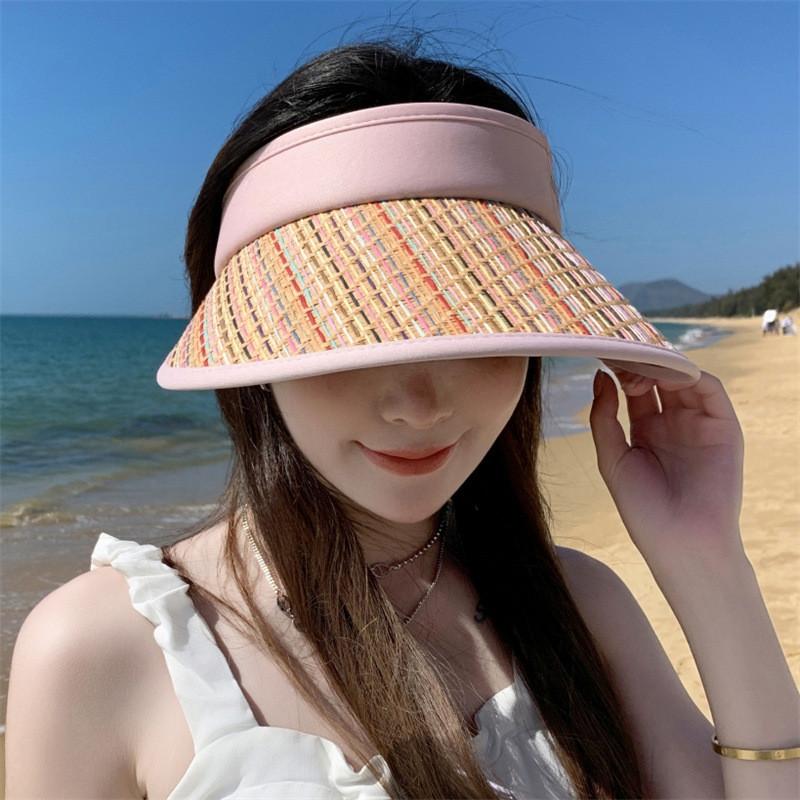 Summer Wide Brim Sun Hat With Large Flap For Outdoor Sun Protection