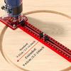 3-in-1 Aluminum Router Jig for Woodworking - Versatile Milling Radius 8.99cm to 60.96cm, Precision Grooving Tool, Ideal Christma