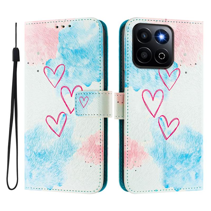 Étui de Luxe en Cuir à Rabat Pour Honor 200 Smart Housse à Rabat sur Pour Huawei Honor200 Lite 200 Pro 5G Portefeuilles Sacs Étuis à Fleurs Coque