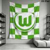 VfL Wolfsburg Wall Tapestry Aesthetic Wall Hanging Printed Fabric Blanket Decorative Tapestries for Bedroom Living Room Home Decor
