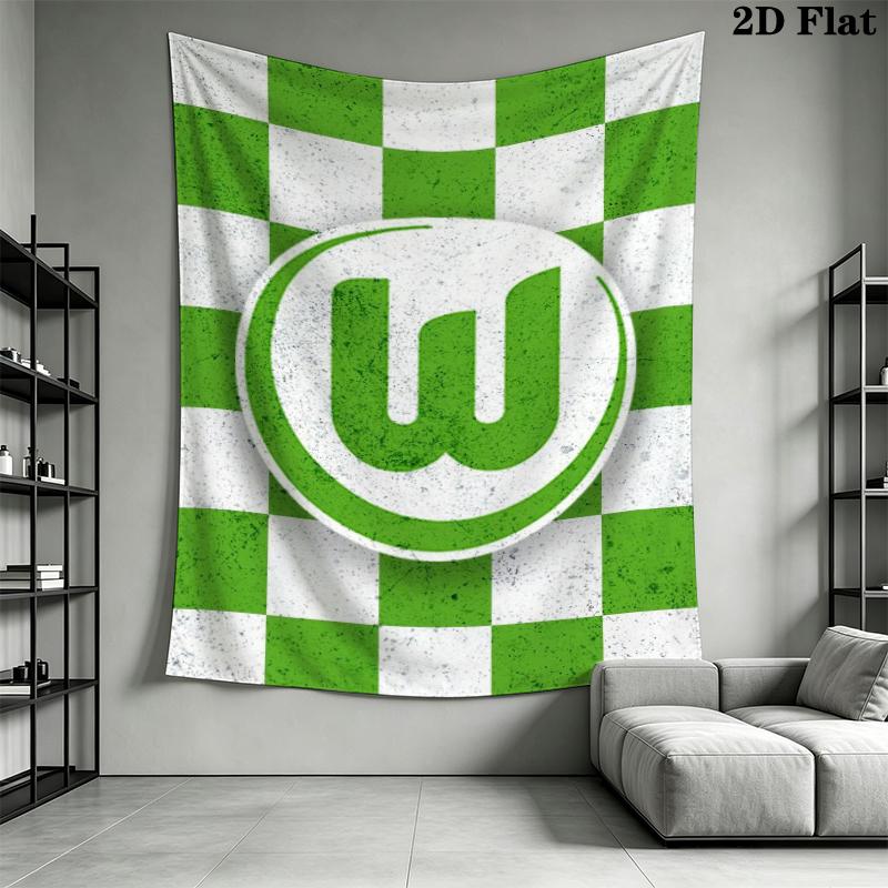 VfL Wolfsburg Wall Tapestry Aesthetic Wall Hanging Printed Fabric Blanket Decorative Tapestries for Bedroom Living Room Home Decor