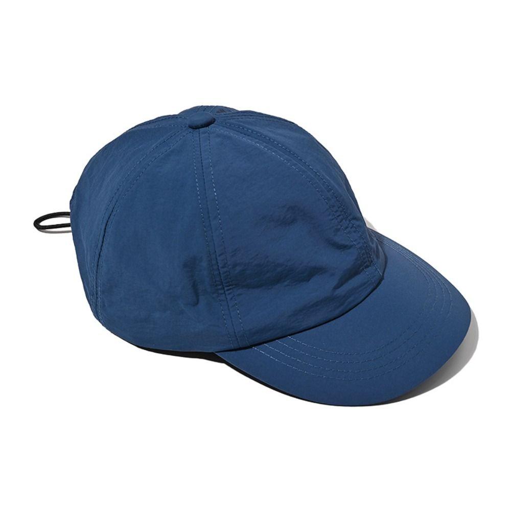 Drawstring Design Baseball Cap Japanese Style Snapback Hats Sports Hat Sunshade Cap  Trucker Cap