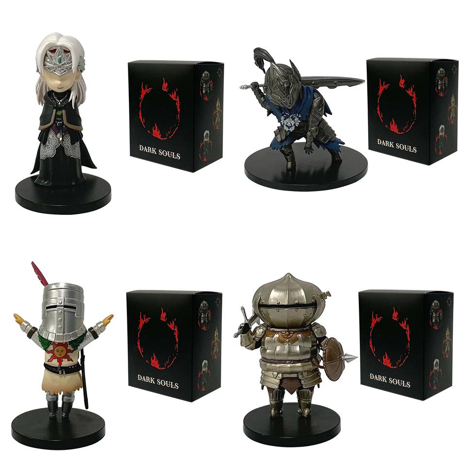 HEISS Q-Version Dark Souls Anime Actionfigur Solaire Artorias Ornstein Feuerhüterin Puppe Anime Figur Modell Spielzeug für Jungen Geschenke