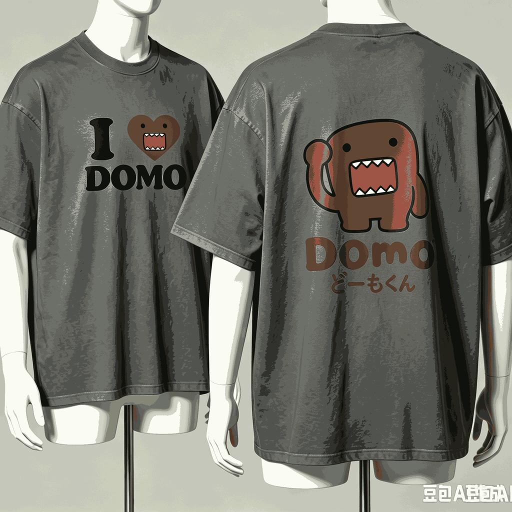 Domokun For Fan Gift Tshirt Unisex Unisex Harajuku Oversized Unisex Short Sleeve Streetwear High Quality Couples Classic Breathable