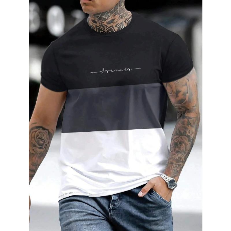 Line Logo Sports Digital 3D T-shirt Short Sleeved Tops