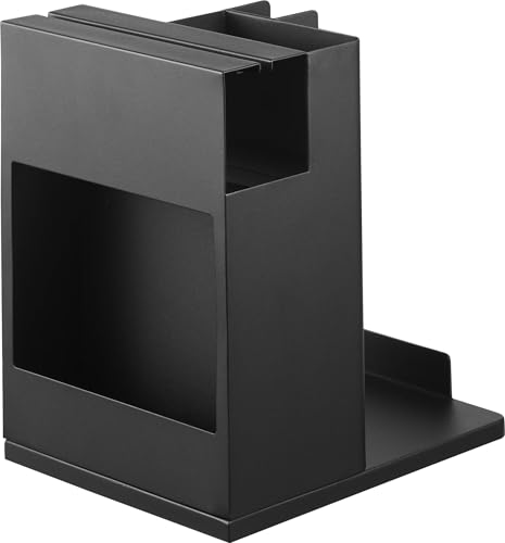 Yamazaki Stick Vacuum & Tool Organizer, Black, W20.1 X D25.1 X H28.7cm, Tower Vacuum Cleaner Stand, 1554