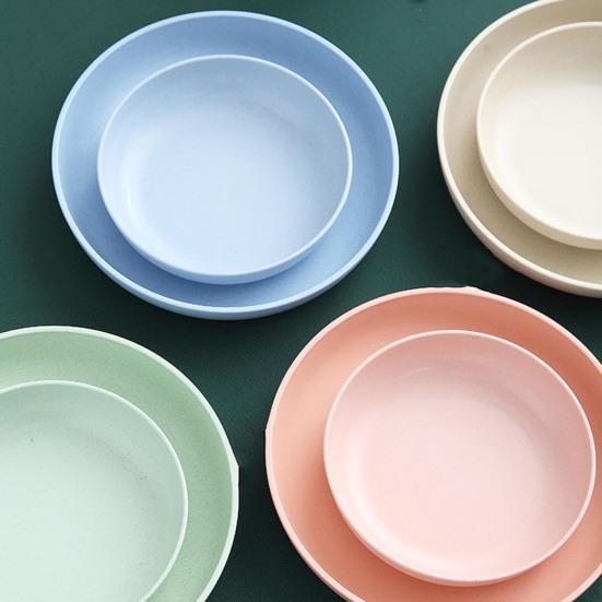 Snackteller, stapelbar, glatte Oberfläche, leicht zu reinigen, großes Fassungsvermögen, erhöhter Boden, runder Mehrzweckteller für Süßigkeiten, Lebensmittel, Obst, Küchenbedarf