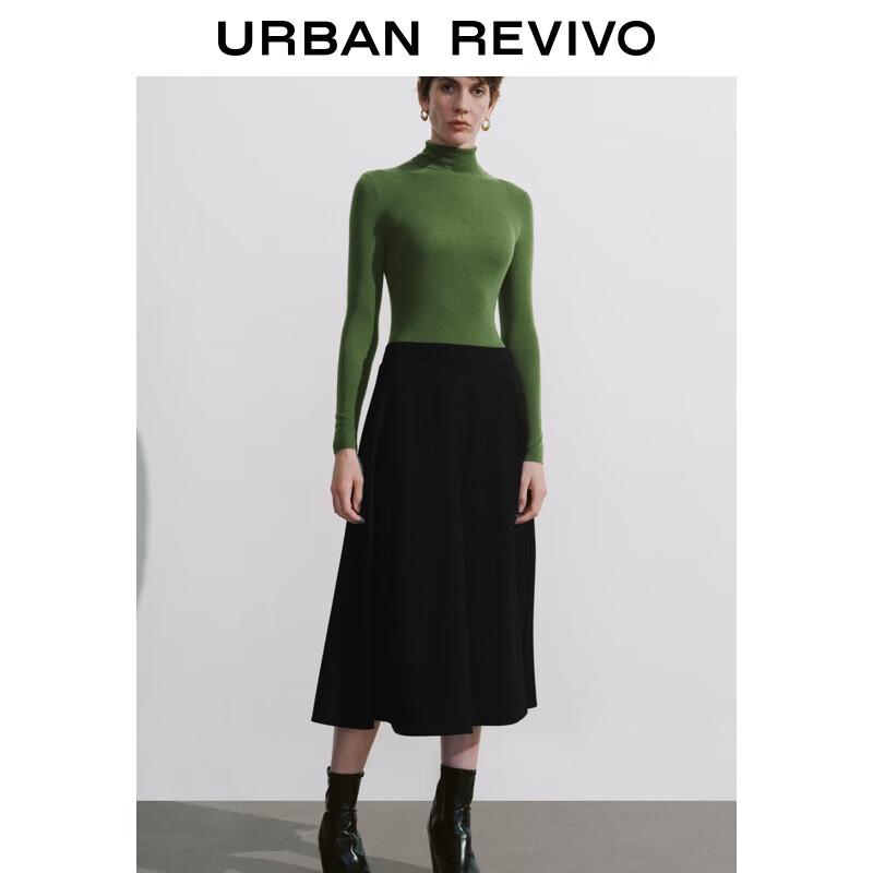 UR 2025 Autumn High-Waist A-Line Maxi Skirt XS